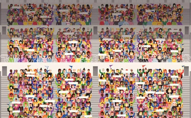 飞跃梦想：从运动会到运动赛事的插画艺术